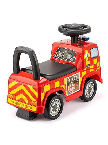 Xootz Red Mercedes Benz Fire Truck Sit n Ride