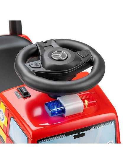 Xootz Red Mercedes Benz Fire Truck Sit n Ride