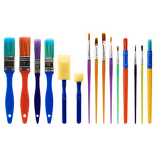 World of Colour
15pk Colourful Paint Brushes & Sponges Set