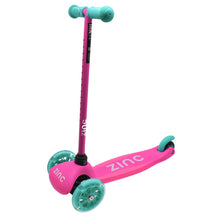 Zinc 3 Wheel Light Up Pink / Aqua Scooter Unicorn