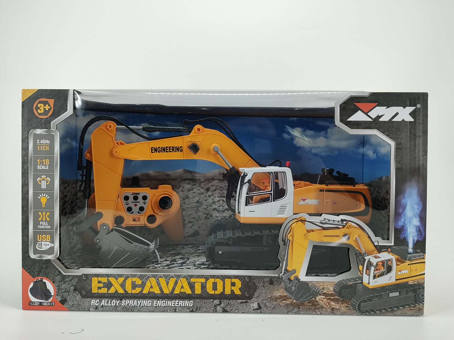 ZMX Radio Control Excavator with Steam FX