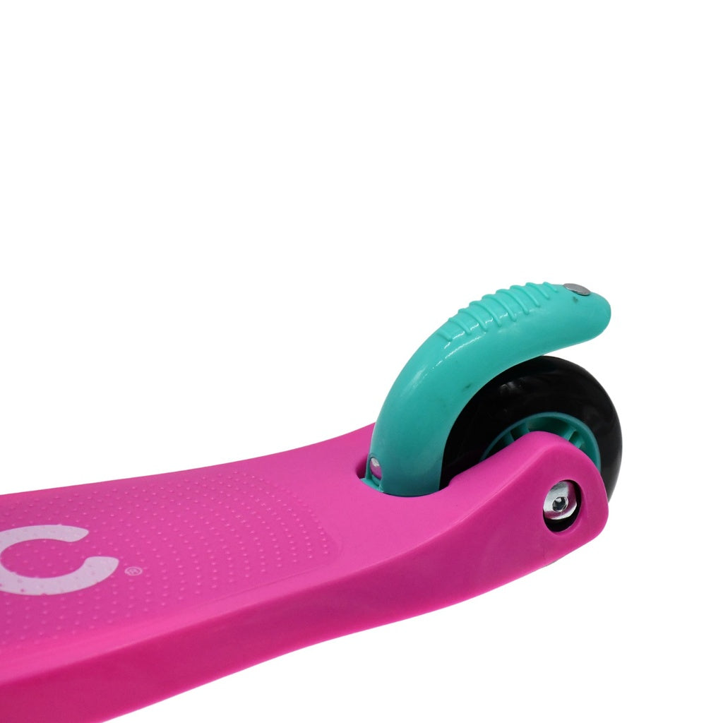 Zinc 3 Wheel Light Up Pink / Aqua Scooter Unicorn