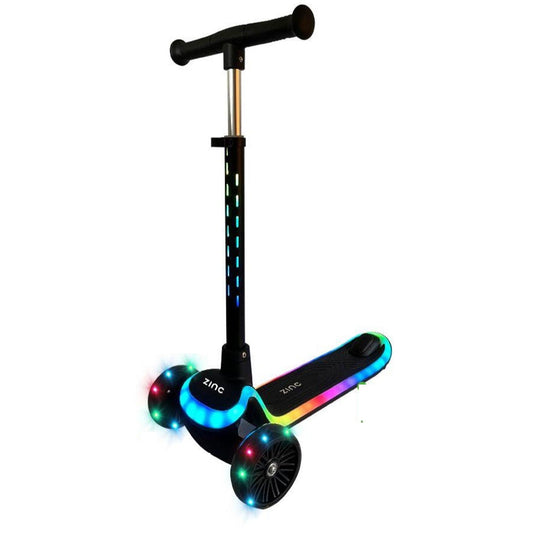 Zinc 3 Wheel Folding LED Scooter