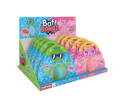 Novelty Animal Baff Bomz Cat & Turtle