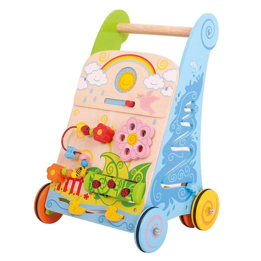 Flower Wooden Activity Baby Walker