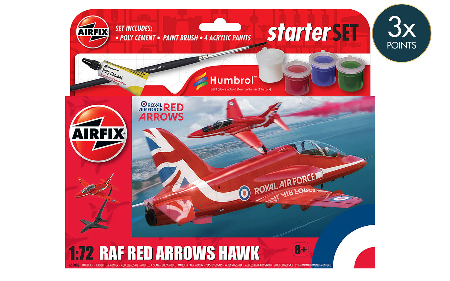 Airfix Starter Set Red Arrows Hawk