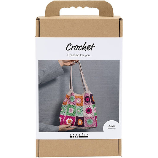 Crochet Kit Cream Bag