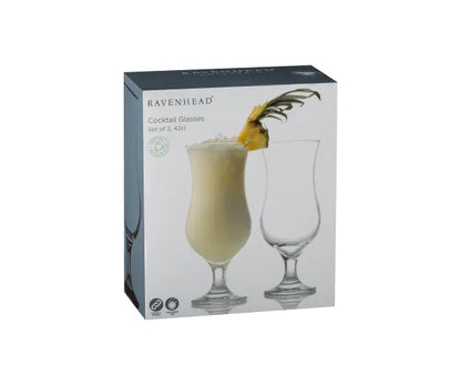 2 Cocktail Glasses