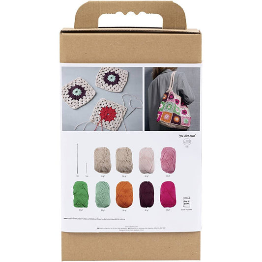 Crochet Kit Cream Bag
