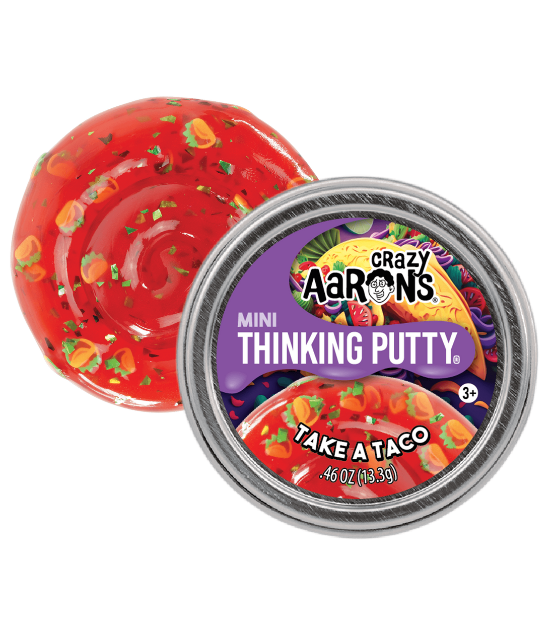 Crazy Aarons Thinking Putty Mini Tin Take A Taco