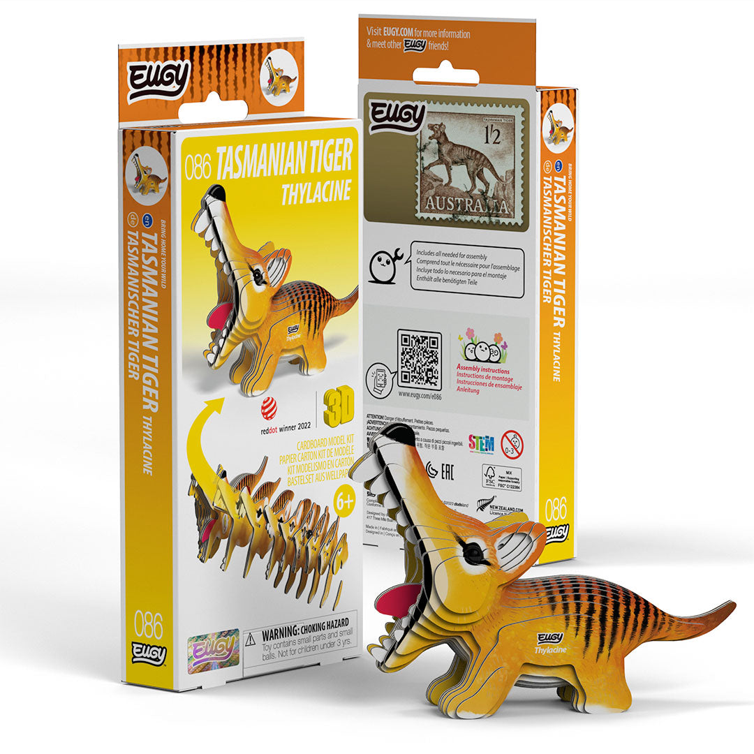 Eugy Tasmanian Tiger 3D Model Craft Kit
