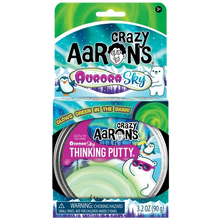 Crazy Aaron's Thinking Putty Aurora Sky Glow In The Dark