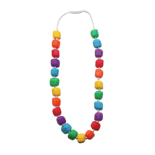 Princess & The Pea Pendant - Sensory Necklace Rainbow