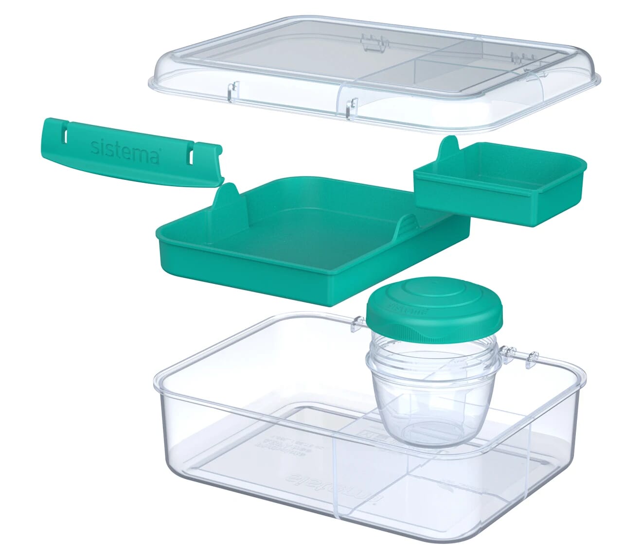 Sistema 1.65l Bento Lunch To Go Teal