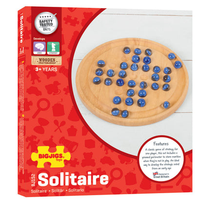 Wooden Marble Solitaire