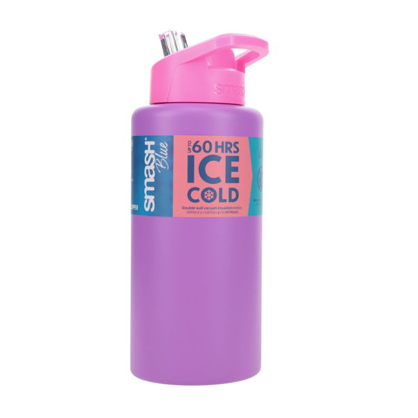 Smash 1l Stainless Steel Bottle Lilac
