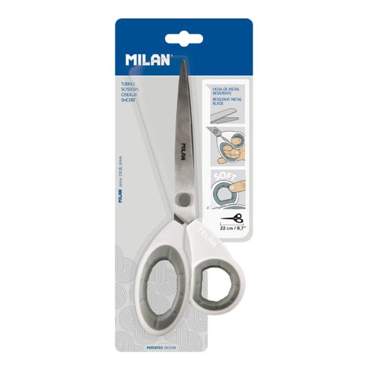 22Cm Milan Scissors Soft Grip