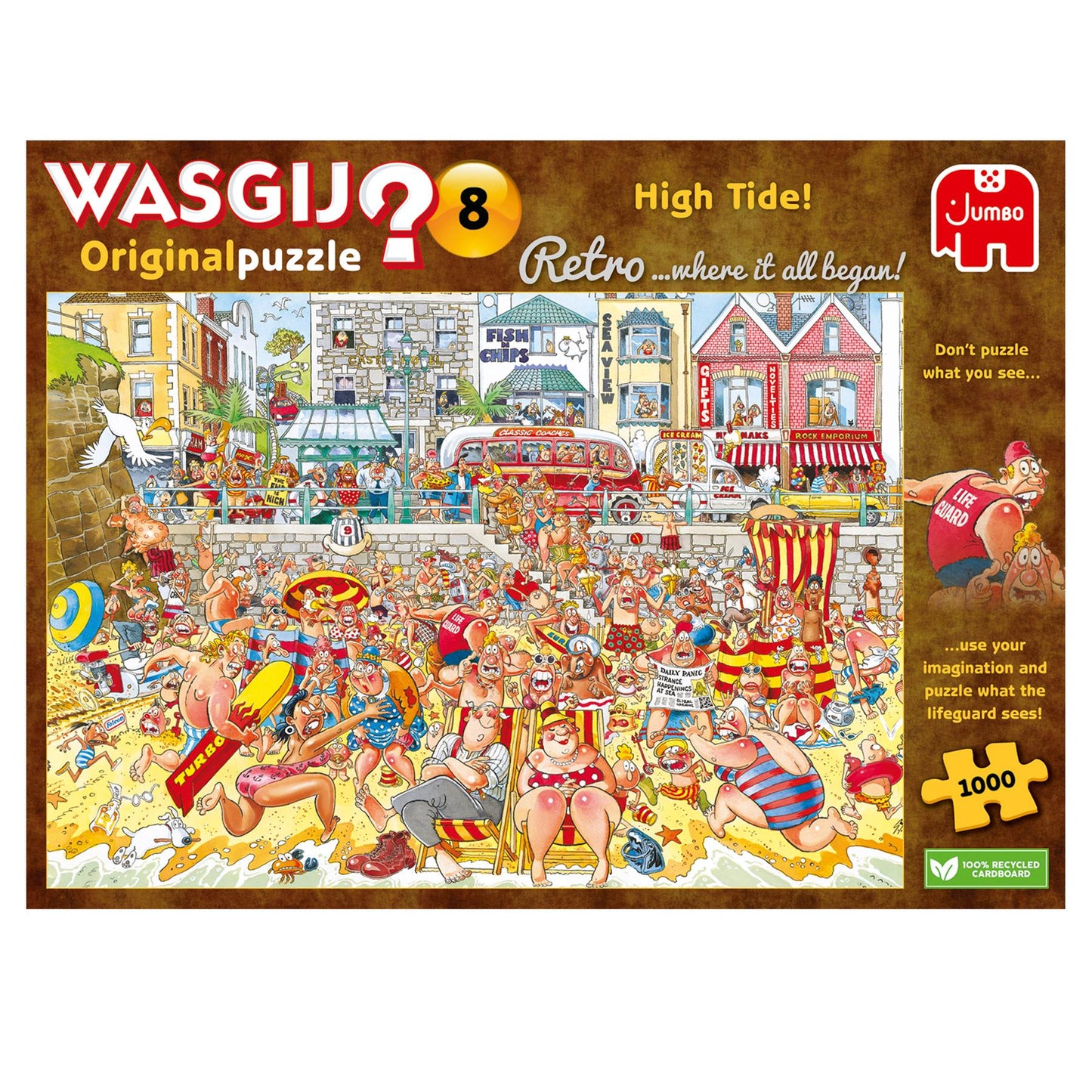 WASGIJ Retro Original 8 High Tide! 1000 Piece Jigsaw Puzzle