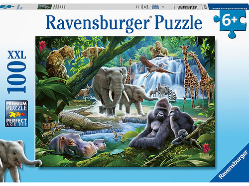 Ravensburger Jungle Animals 100 Piece XXL Jigsaw Puzzle