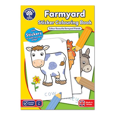 Orchard Farmyard Sticker Colouring Book