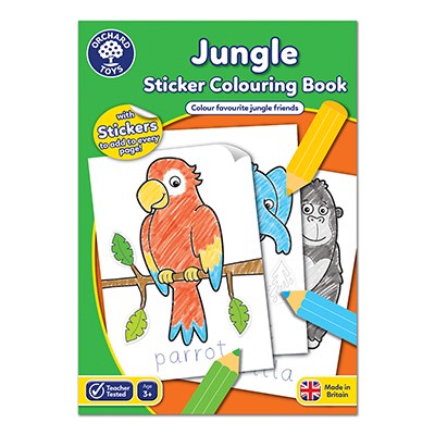 Orchard Jungle Sticker Colouring Book