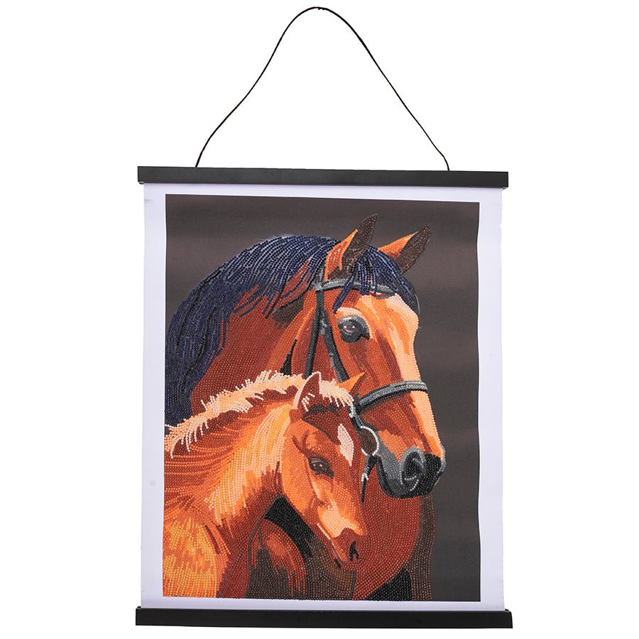 Crystal Art Scroll Chestnut Mares