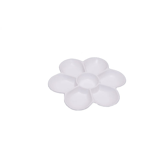 7 Well Plastic Flower-shaped Palette