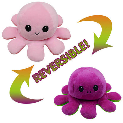 Reversible Octopus Plush 20cm