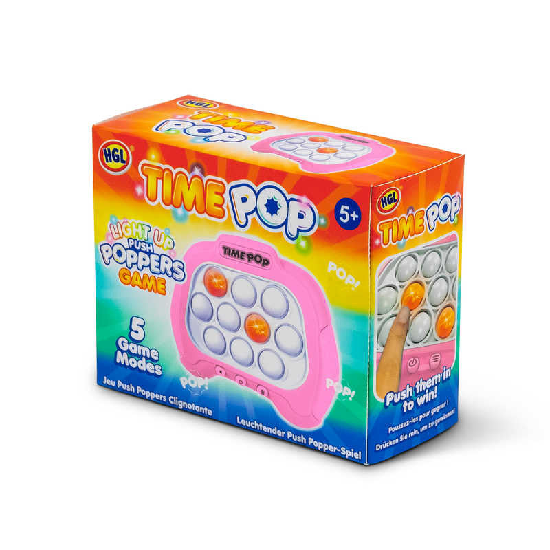 Time Pop Push Popper Game Pink