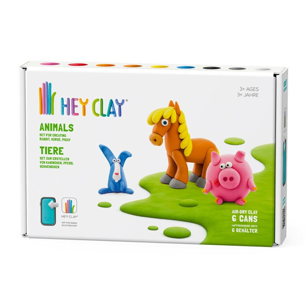 Hey Clay 6 Can Animal set