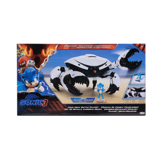 Sonic 3 Movie 2.5" Crab Mech Battle Playset