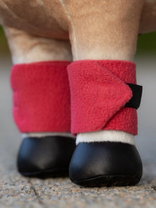 Cranberry Polo Bandages For Toy Pony