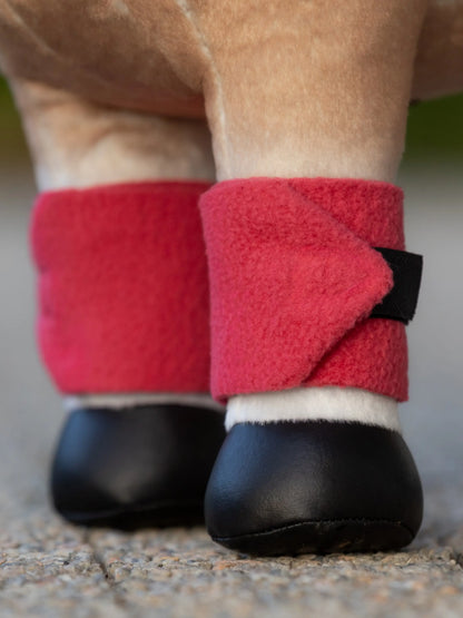 Cranberry Polo Bandages For Toy Pony