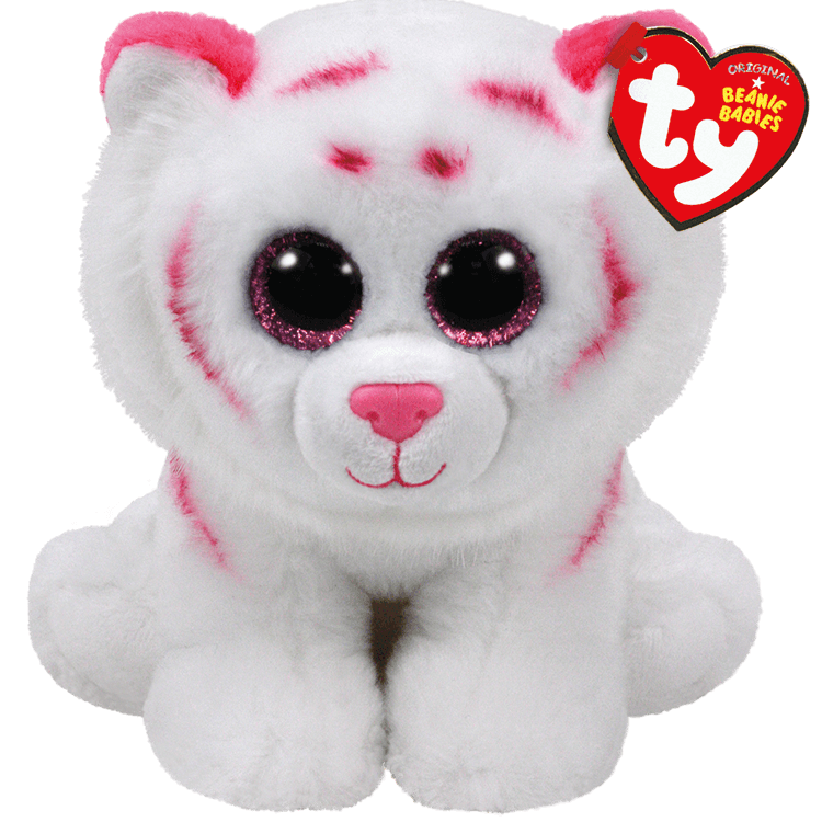 TY Tabor Pink Tiger Beanie Boo