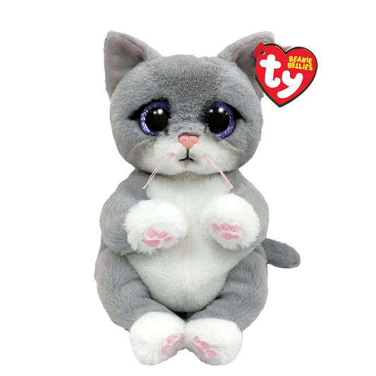 TY Morgan Grey Cat Beanie Bellie