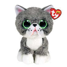 TY Fergus Grey Cat Beanie Boo