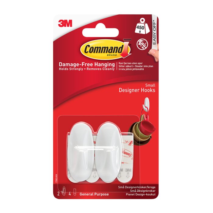 Command 2 Small Designer Hooks