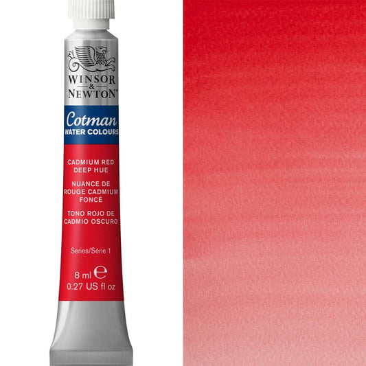 Cotman Watercolour Cadmium Red Deep 8ml