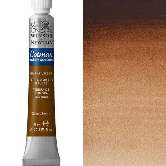 Cotman Watercolour Burnt Umber 8ml