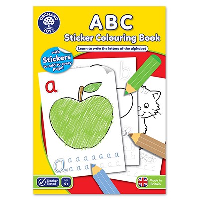 Orchard ABC Sticker Colouring Book