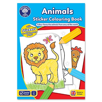 Orchard Animals Sticker Colouring Book