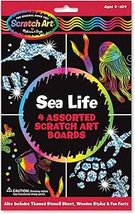 Melissa & Doug SCRATCH ART SHEETS SEA LIFE