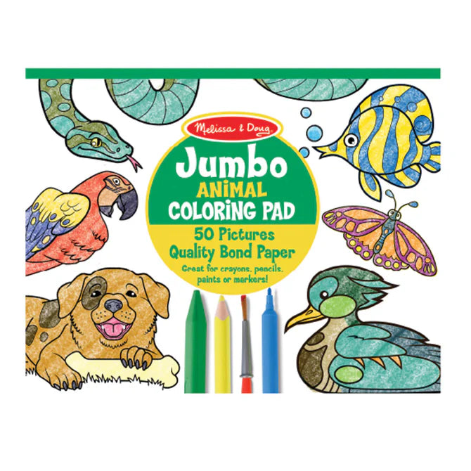 Melissa & Doug Jumbo Animal Colouring Book