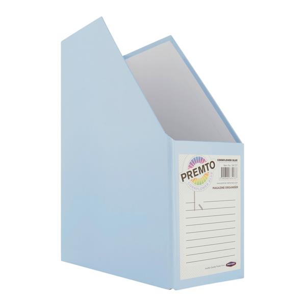 Premto Pastel Magazine Organiser Cornflower Blue