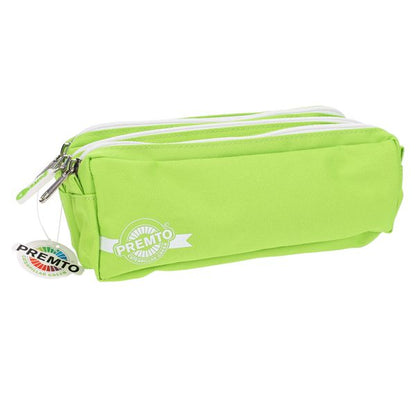 Premto Pastel 3 Pocket Pencil Case Caterpillar Green