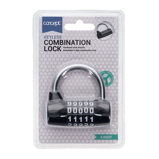 Combination Lock 5 Digits
