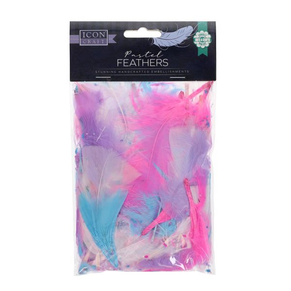 Feathers 12G Pastel Colours
