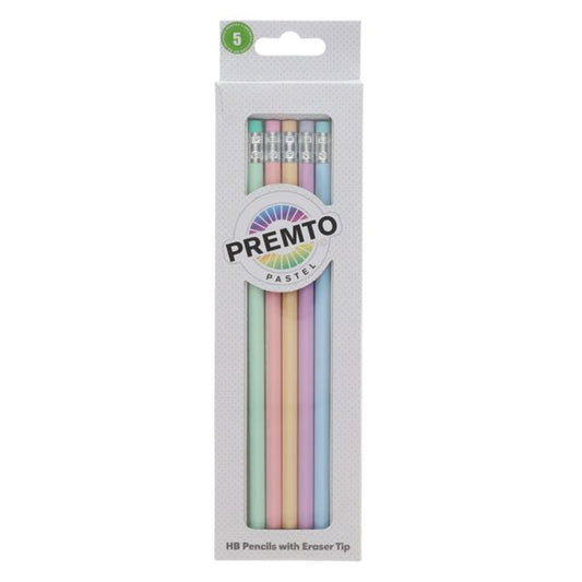 Premto Pastel 5pk HB Pencils