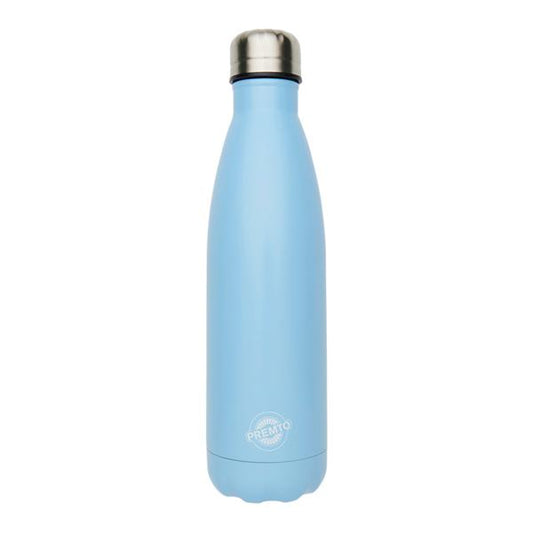 Premto Pastel 500ml Stainless Steel Water Bottle Cornflower Blue