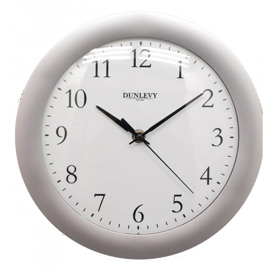 10IN SILVER WALL CLOCK